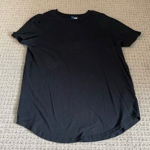 H&M Black Dropcut tee